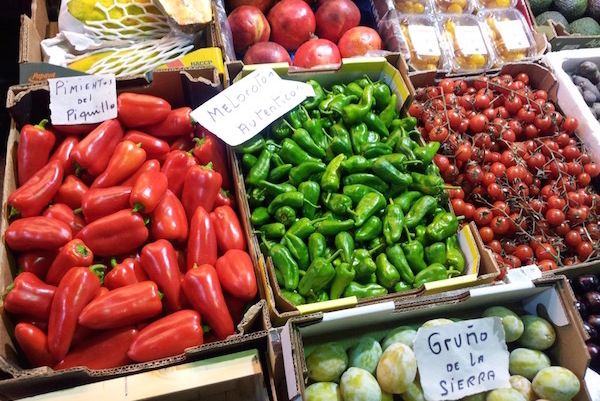 Seeing the fresh local produce like this in the local markets has it's place in any guide to Seville for foodies!