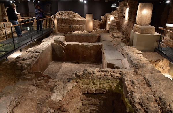 Among the best historic sites in Spain are the Roman ruins at the City History Museum in Barcelona.
