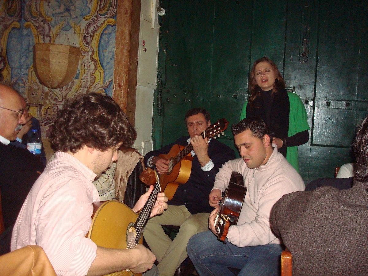 fado concert in Lisbon singer guitars