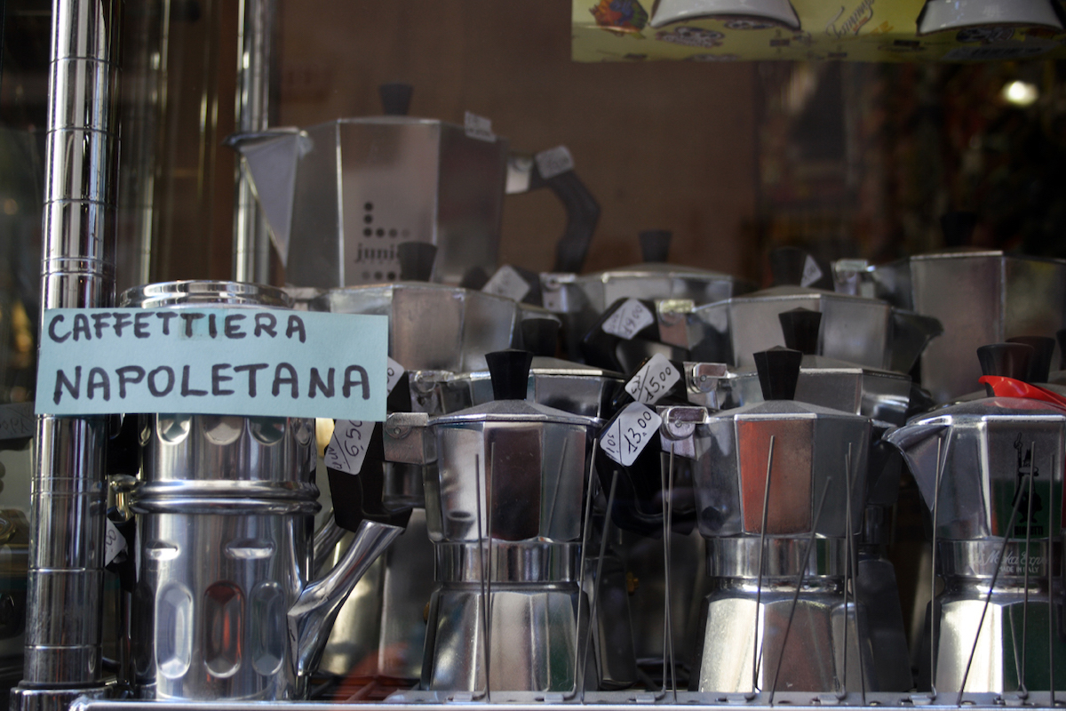 Neapolitan coffee, Neapolitan coffee machine available as Framed