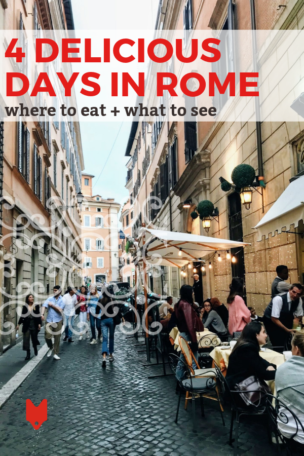 If you're spending 4 days in Rome, you have plenty of time to really dive into the city's amazing food. Check out these local tips on where to eat and what to do.