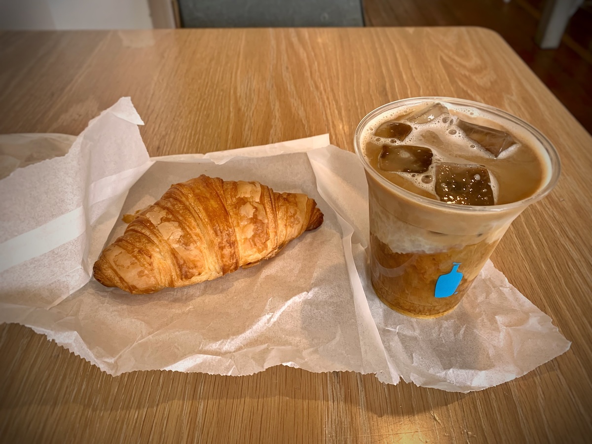 coffee in croissant