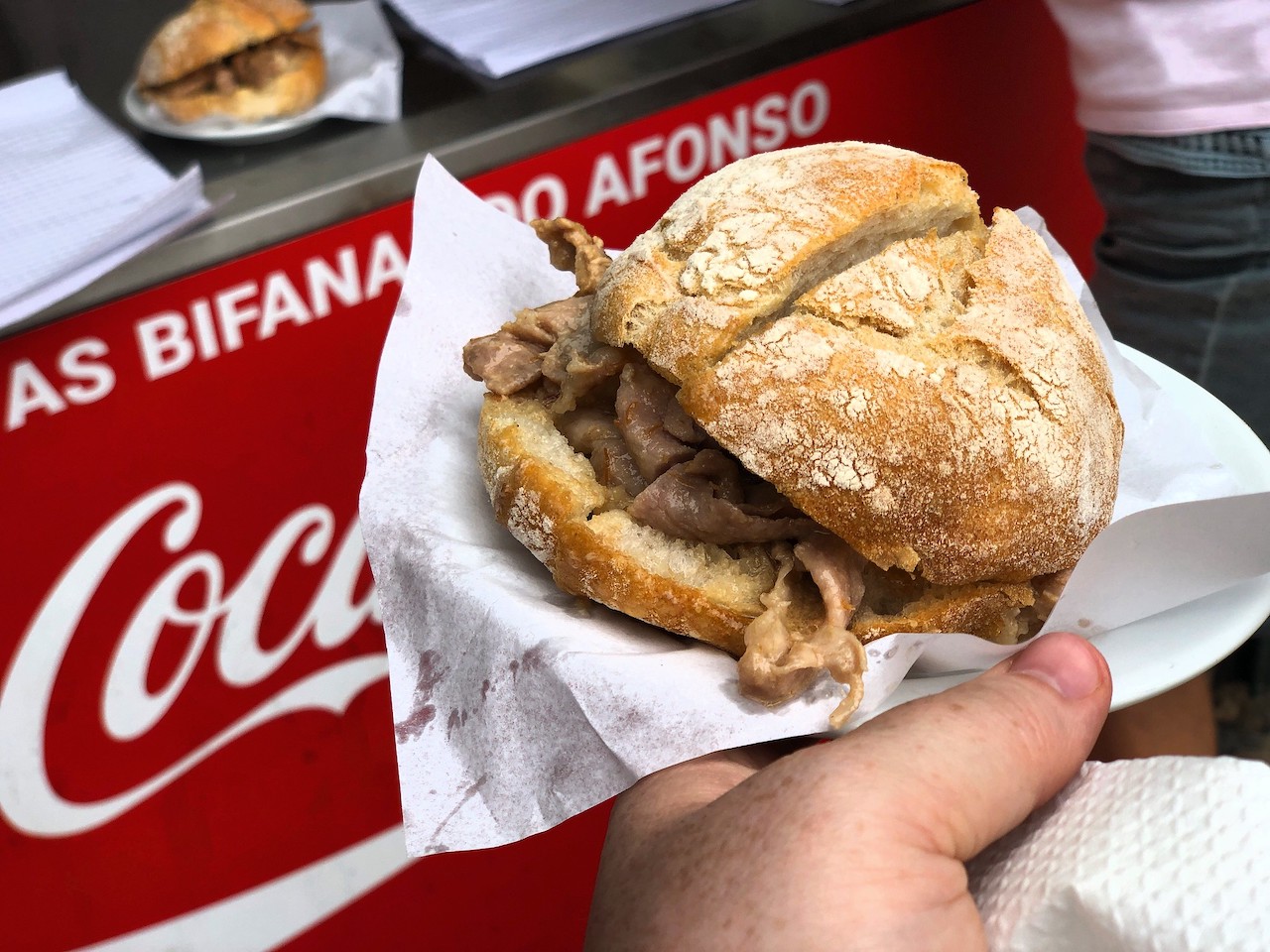 Portuguese fast-food: Bifana