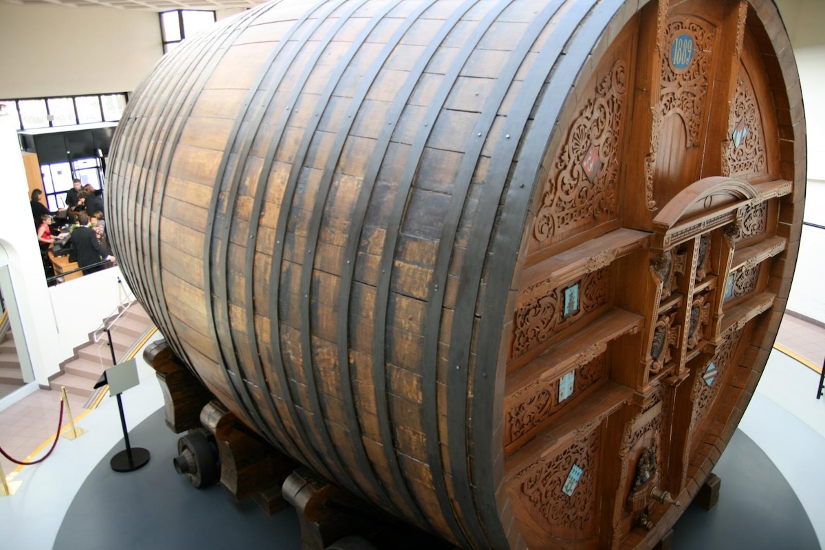 big barrel of wine