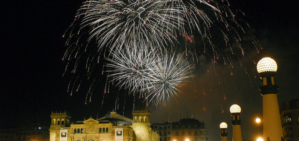 New Year's Eve in San Sebastian Fireworks