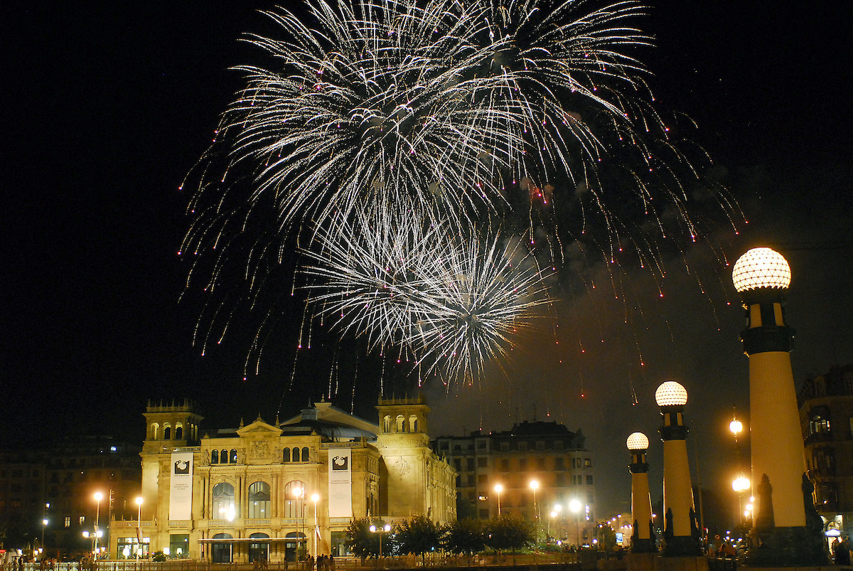 New Year's Eve in San Sebastian Fireworks