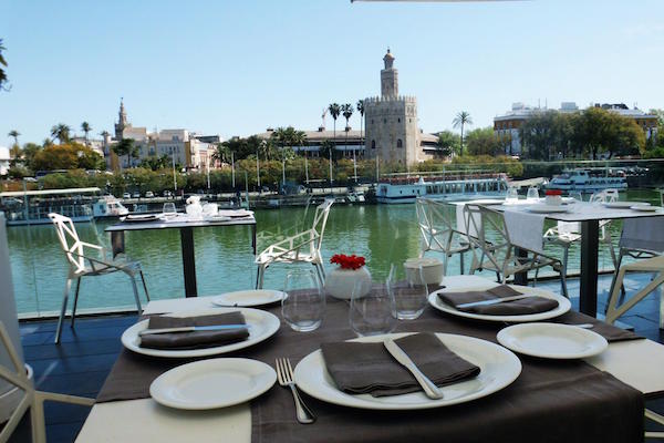 With its stunning views over the river, Abades Triana is easily one of the most romantic restaurants in Seville!