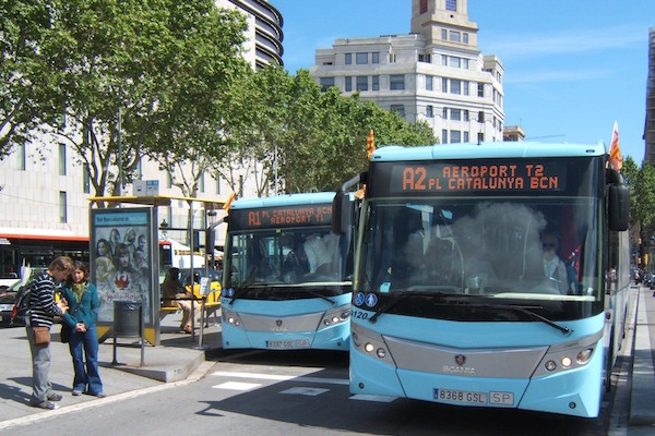 Local buses are a great option for public transportation in Barcelona!
