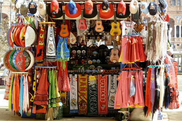Street shop of costumes and instruments