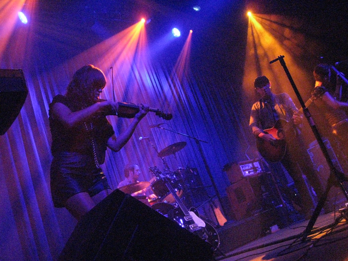 The Airborne Toxic Event plays on the stage at The FIllmore in San Francisco