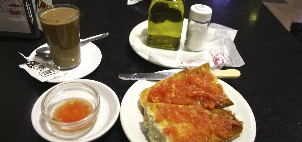 toast coffee and olive oil
