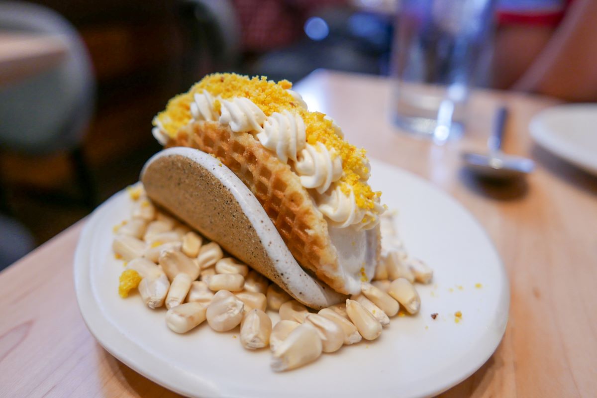 Choco Taco inspired dish created by one of New Yorks best chefs
