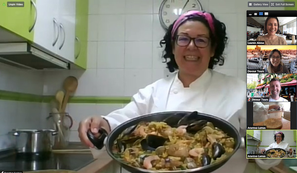 Virtual paella cooking class - Spain gift guide