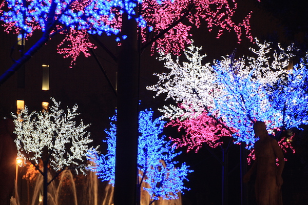 If you're visiting Barcelona in December, you absolutely can't miss the opportunity to walk around and check out the city's gorgeous displays of Christmas lights.