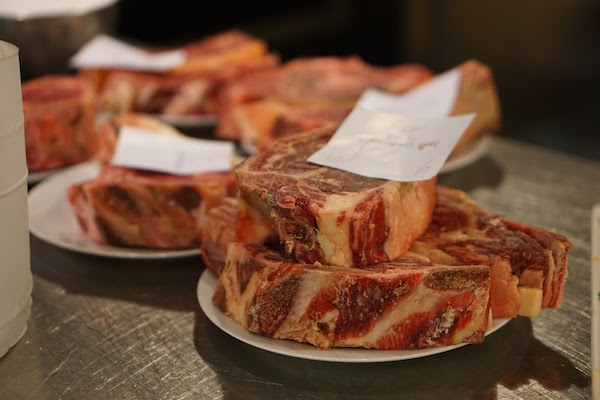 Find more than just amazing wines at Don Serapio (one of our favorite wine shops in San Sebastian). It's also a great place to pick up a fabulous cut of local steak!