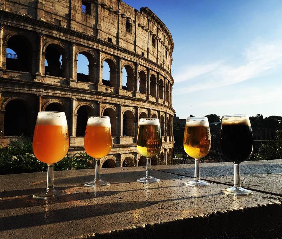 BrewDog Bar Roma is one of our favorite spots for craft beer in Rome. You can't beat those Colosseum views!