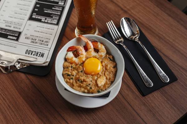 Chef Miguel Castro e Silva's açorda with shrimp at O Mercado is some of Lisbon's best seafood