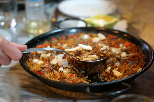 Mushroom Fideuà - Cilantro and Citronella