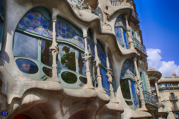Case Batlló can be found on the beautiful Passeig De Gracia. A walk here is definitely on our budget guide to Barcelona!