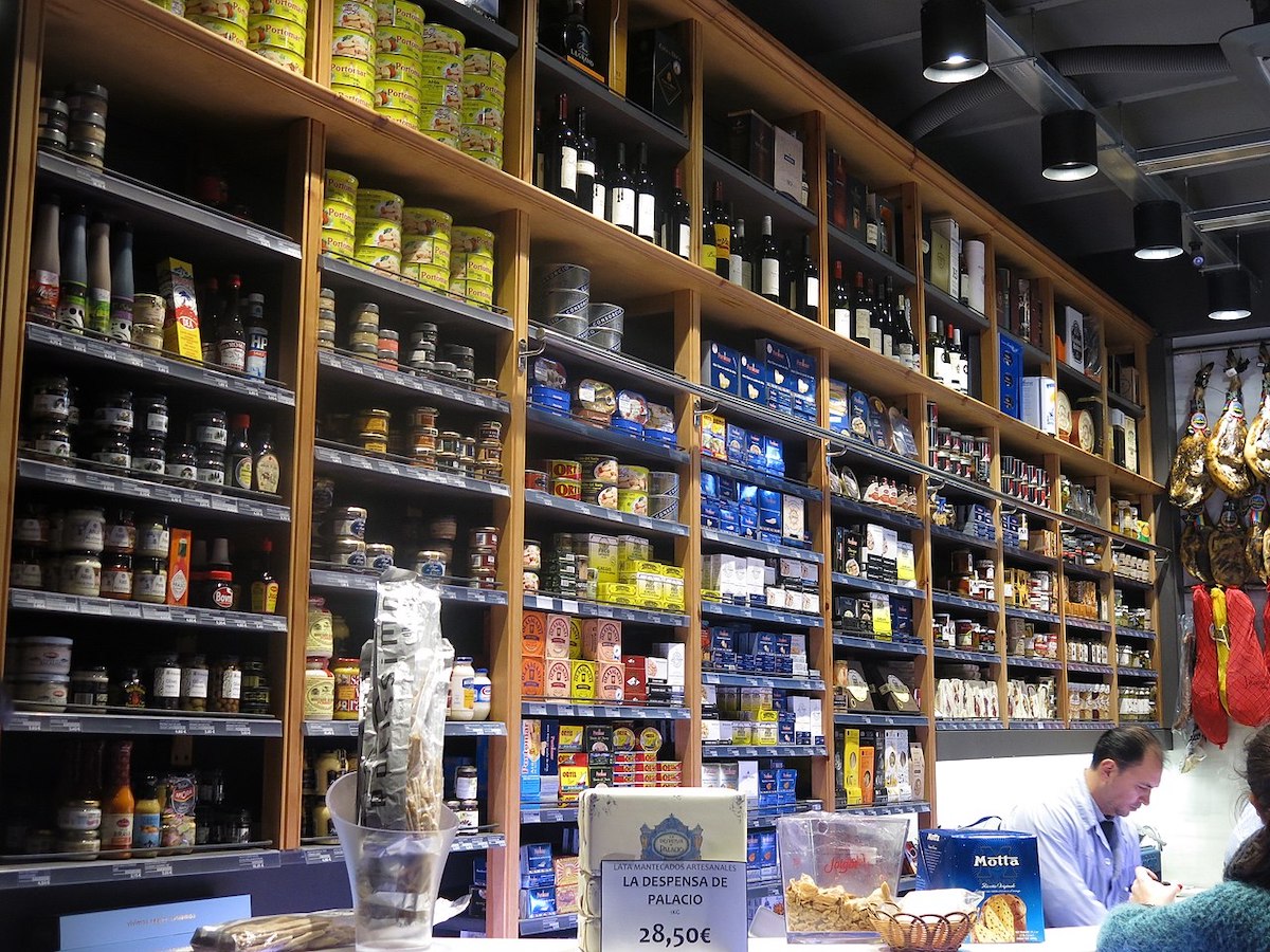 Store with multiple edible products in Barcelona
