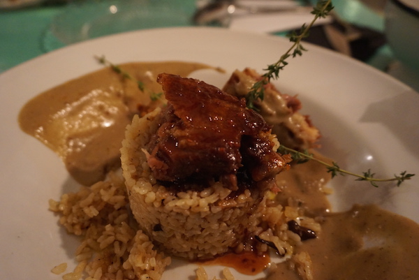 Want to try some interesting gourmet tapas in Seville? While not technically a tapa (it's a whole plate!) you can't miss this delicious duck rice.