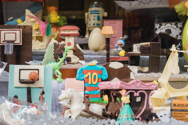 Check out amazing chocolate creations during your family holiday in Barcelona!