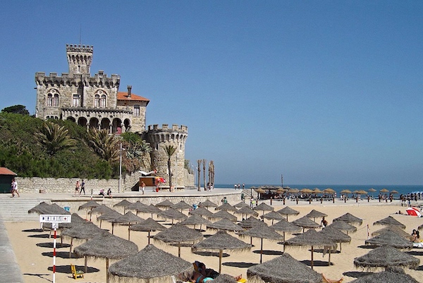 Forte da Cruz and Praia do Tamariz beach, Estoril, Portugal