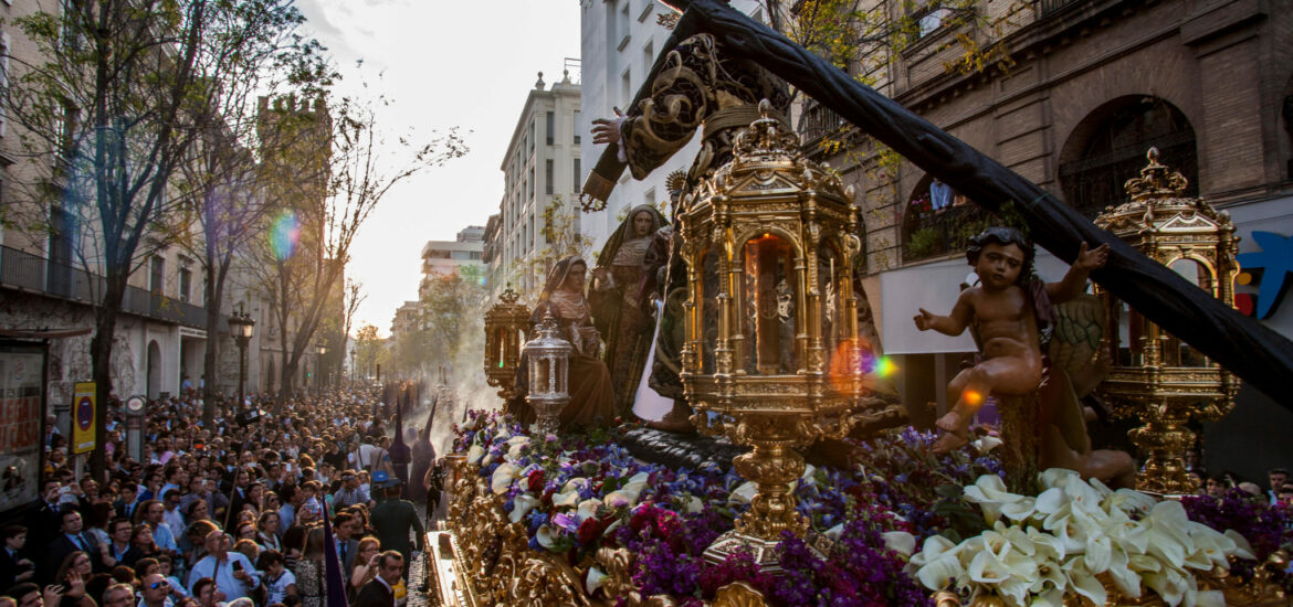 Holy Week procession in Seville, Spain