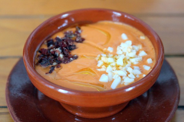 Salmorejo (cold tomato soup) is one of our favorite tapas in Seville and we couldn't create an Ultimate Travel Guide to Seville without adding it in!