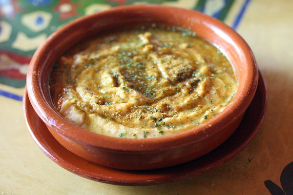 Hummus is a classic option for vegetarian food in Granada and a nod to the city's Moorish past.