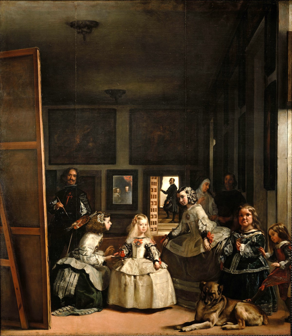 Las Meninas, an oil on canvas painting by Diego Velázquez, depicting the Spanish Royal Family in the 17th century.