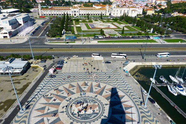 When exploring Lisbon in 3 days, be sure to check out the view from the Discoveries Monument.
