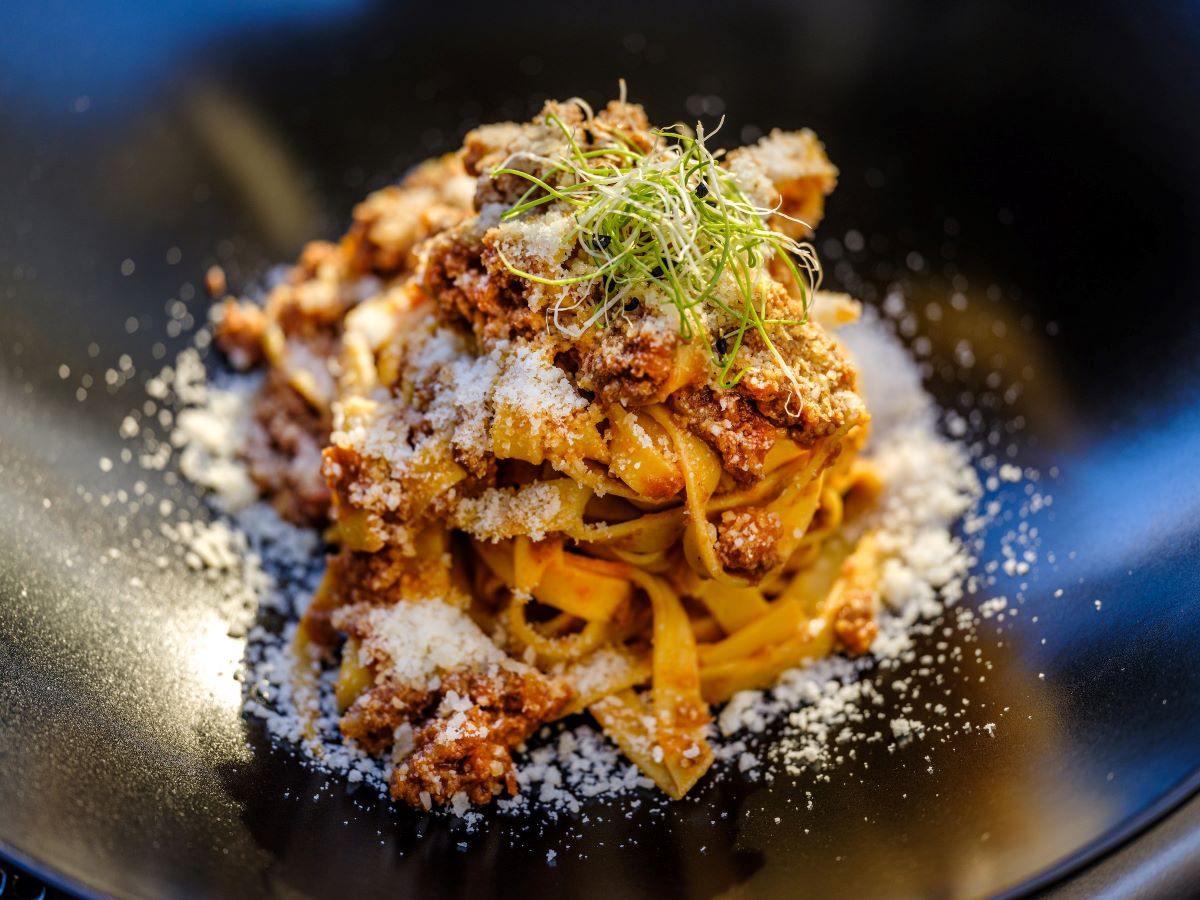 close-up of italian pasta at one of New york city's best chef's rest