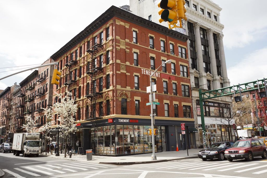 Exterior facade of NYC's Tenement Museum