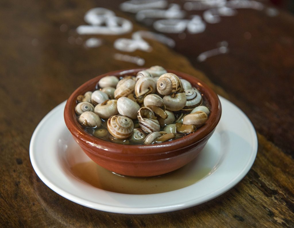 Snails are one of many seasonal products in Seville, and knowing when things are in season is a crucial part of shopping at a market in Seville