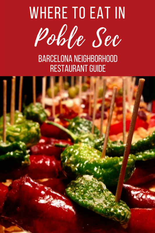 Wondering where to eat in Poble Sec, Barcelona. Our neighborhood restaurant guide will tell you all about some of our favourite places to visit as you wander the streets of this fantastic area. 
