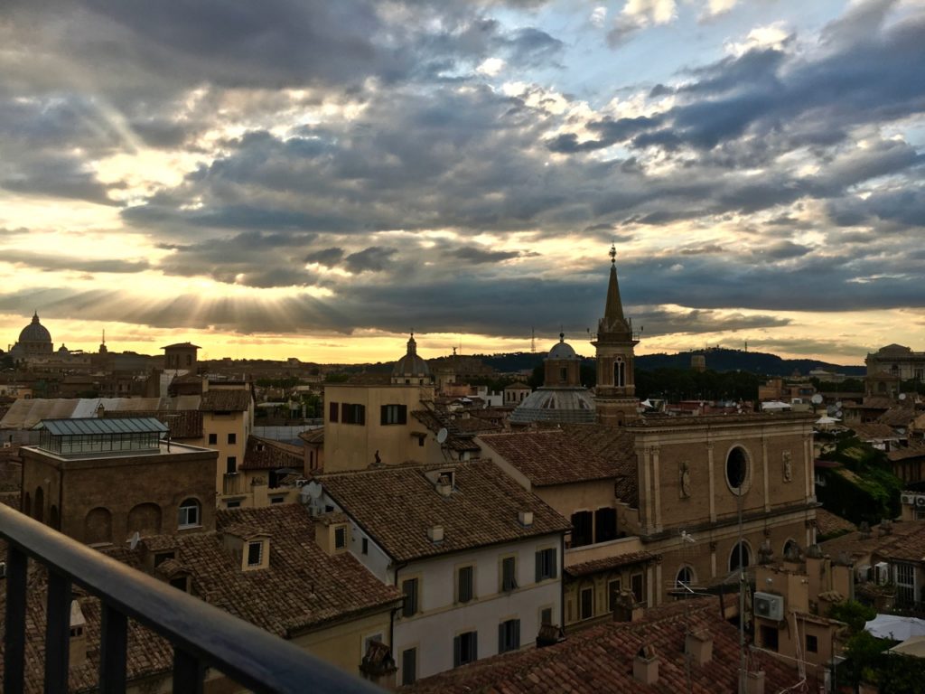 The Grande Bellezza is one of the best rooftop bars in Rome for unforgettable sunset views.