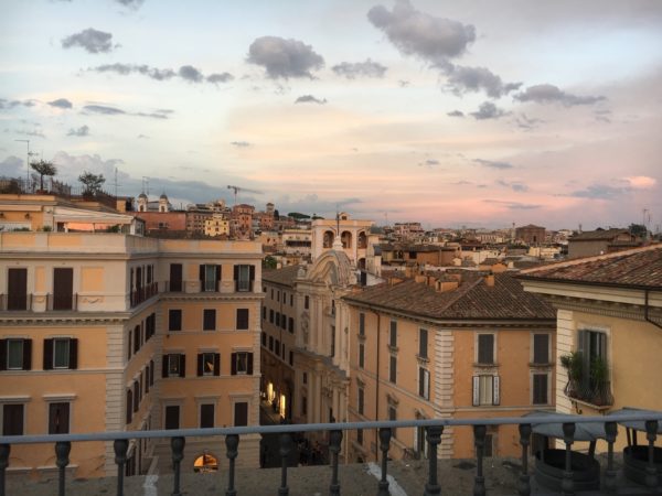 Sunset View from Zuma rooftop Rome, Italy