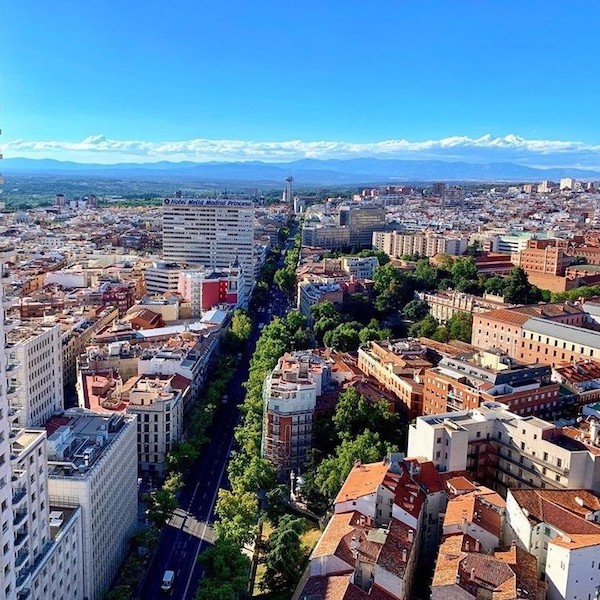 Rooftop bars in Madrid - Sky Bar at Hotel Riu Plaza España