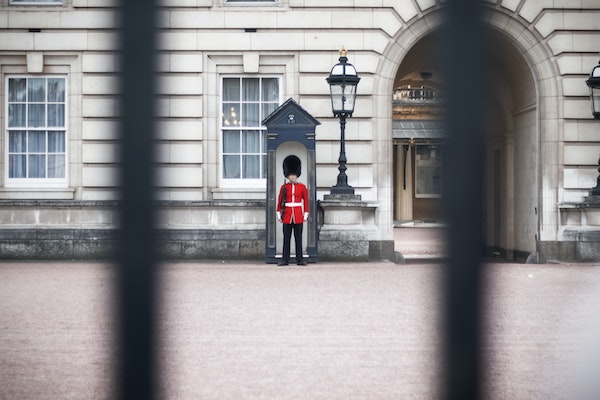 Finish your self-guided walking tour in London with a glimpse of the famous guards!