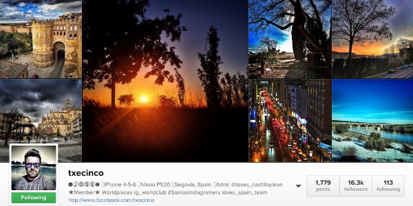 With the txecinco instagram account, you'll get an insider's view of stunning Segovia!