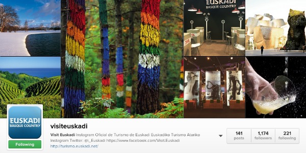 Visit Euskadi is another example of a beautiful Spanish instagram account!