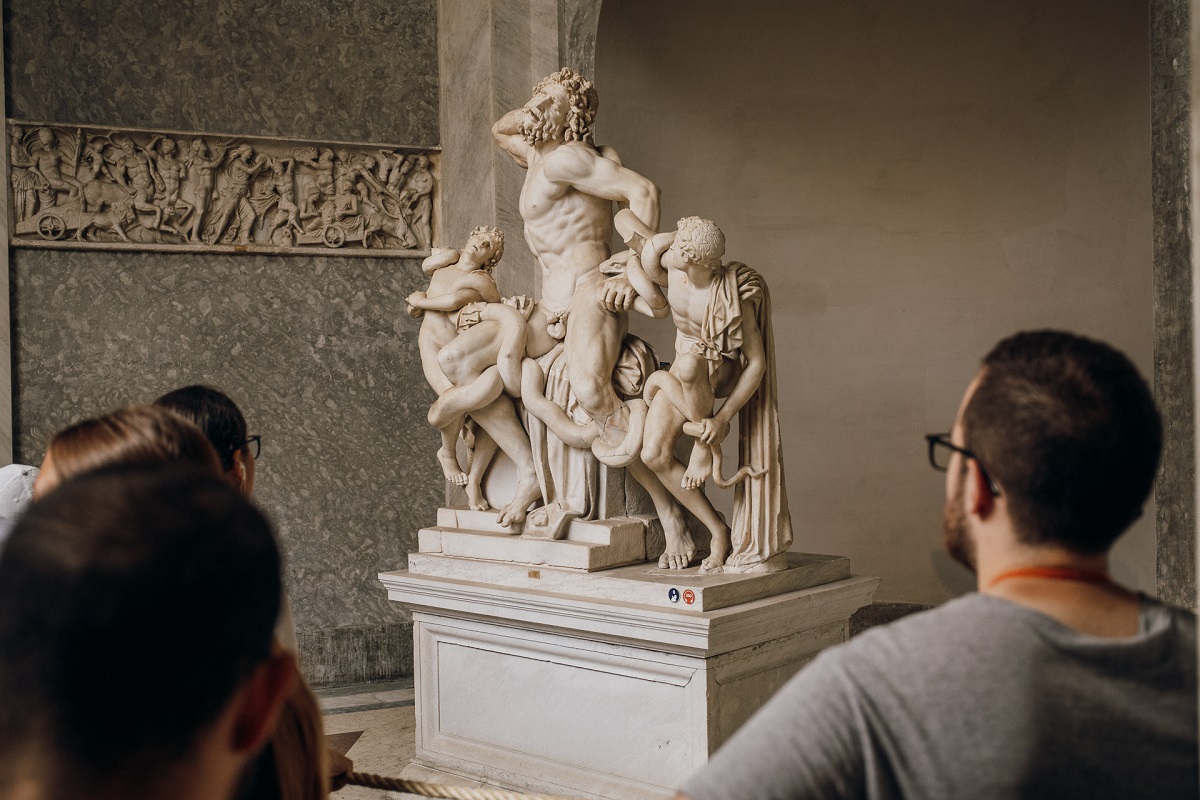 It's hard to believe that the amazingly well-preserved Laocoön and His Sons was underground at one point!
