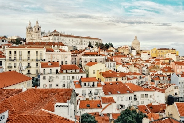 The Alfama neighborhood, pictured here, is one of the oldest and most picturesque parts of Lisbon.