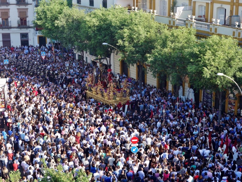 Watching the Semana Santa processions is one of our must-do things to do in Seville in April!