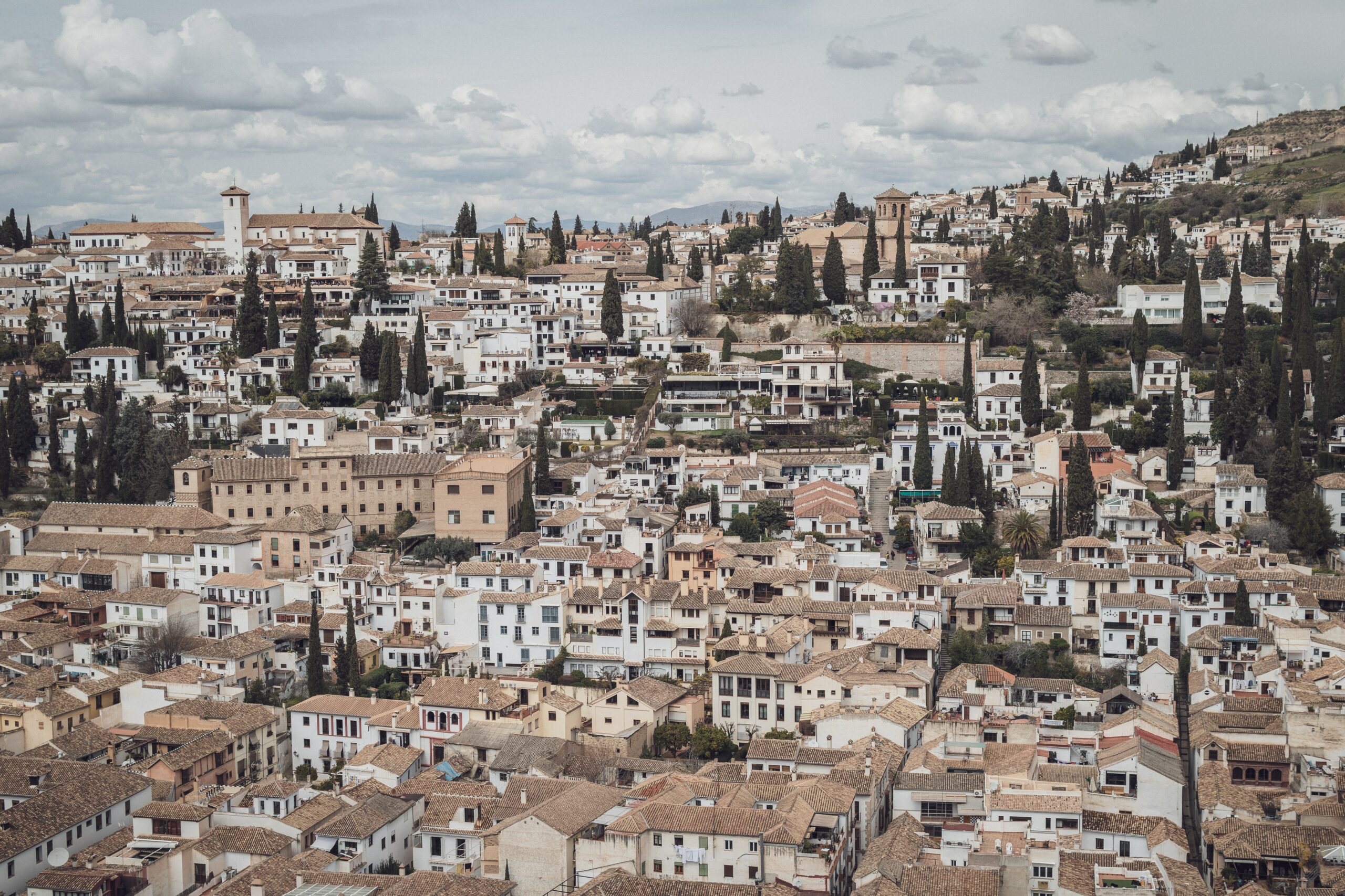 A overview shot of the city of Albacin, Granada
