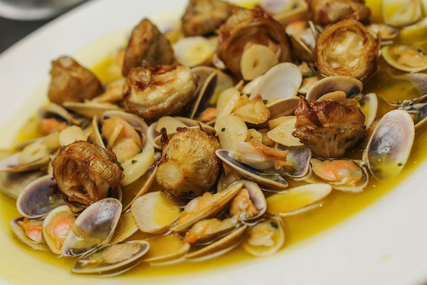 This is an interesting dish of cockles, artichokes and ham, and it's one of the best gourmet tapas in Seville.
