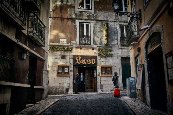 Luso, one of the most famous Fado houses in Bairro Alto in Lisbon