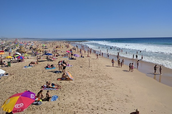 If the city heat gets too much, jump on a bus to Costa da Caparica, one of our favorite day trips from Lisbon.