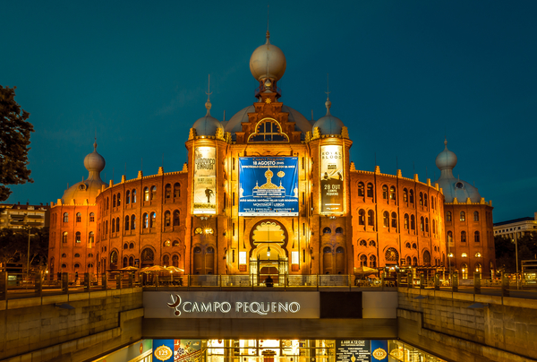 The Campo Pequeno bullring, home to one of the best Christmas markets in Lisbon.